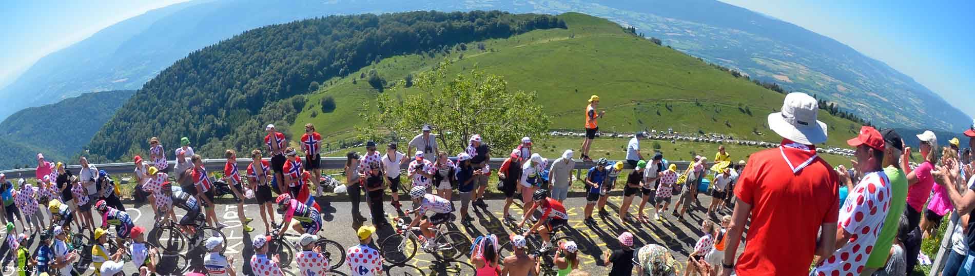 Cols mythiques et Grand Colombier : passage du Tour de France cyclo