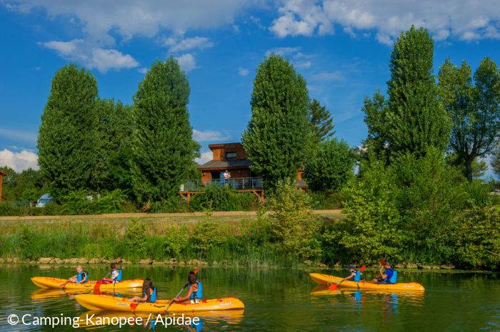 Bord de Saone, balade en Canoe près du Kanopee Village de Trevoux